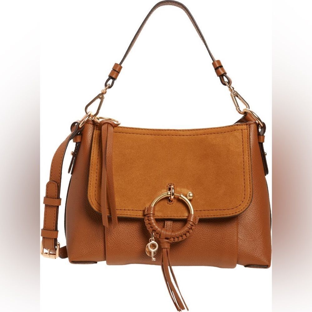 See by Chloe Joan Leather Shoulder Bag Caramello